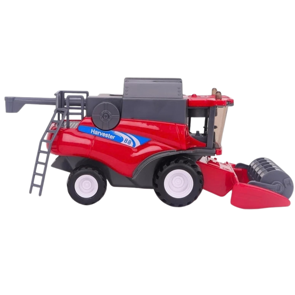Toyland 26cm 1:32 Scale Red Combine Harvester Friction Farm Toy Vehicle 3+