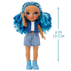 Rainbow High Littles Sapphire Bradshaw Doll by Mga, Colourful Fashion Toy for Boys and Girls