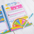 Kids Holiday Travel Journal Activity Book With Pen 50 Pages Spiral Bound Trip Planner Gift 5+