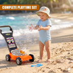 Kids Bubble Lawnmower Machine with Bubble Solution Mower Bubble Maker Garden Toy Fun