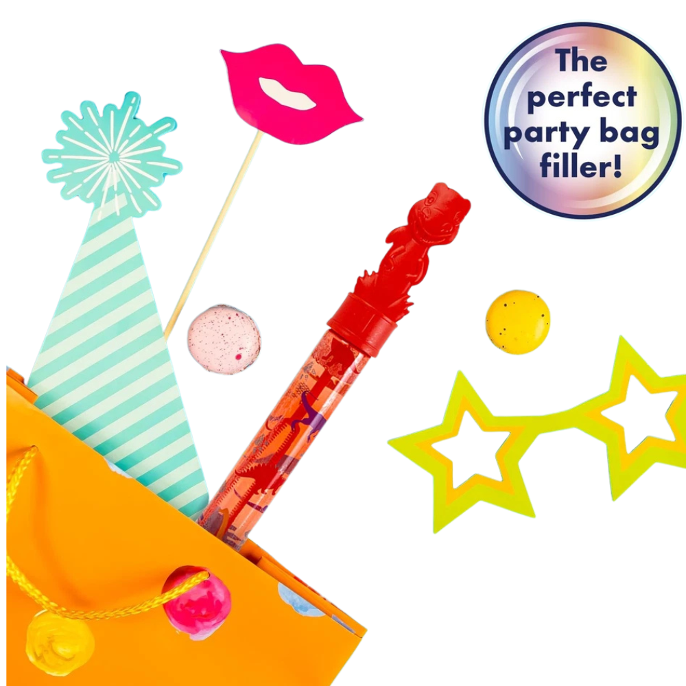 Abeec Dino Bubble Swords 12 Pack Kids Outdoor Party Favors Bubble Toy Set Fun Gift
