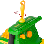 John Deere Johnny Tractor Ride-On Toy with Lights, Sounds, Tool Kit and Storage Seat 3+