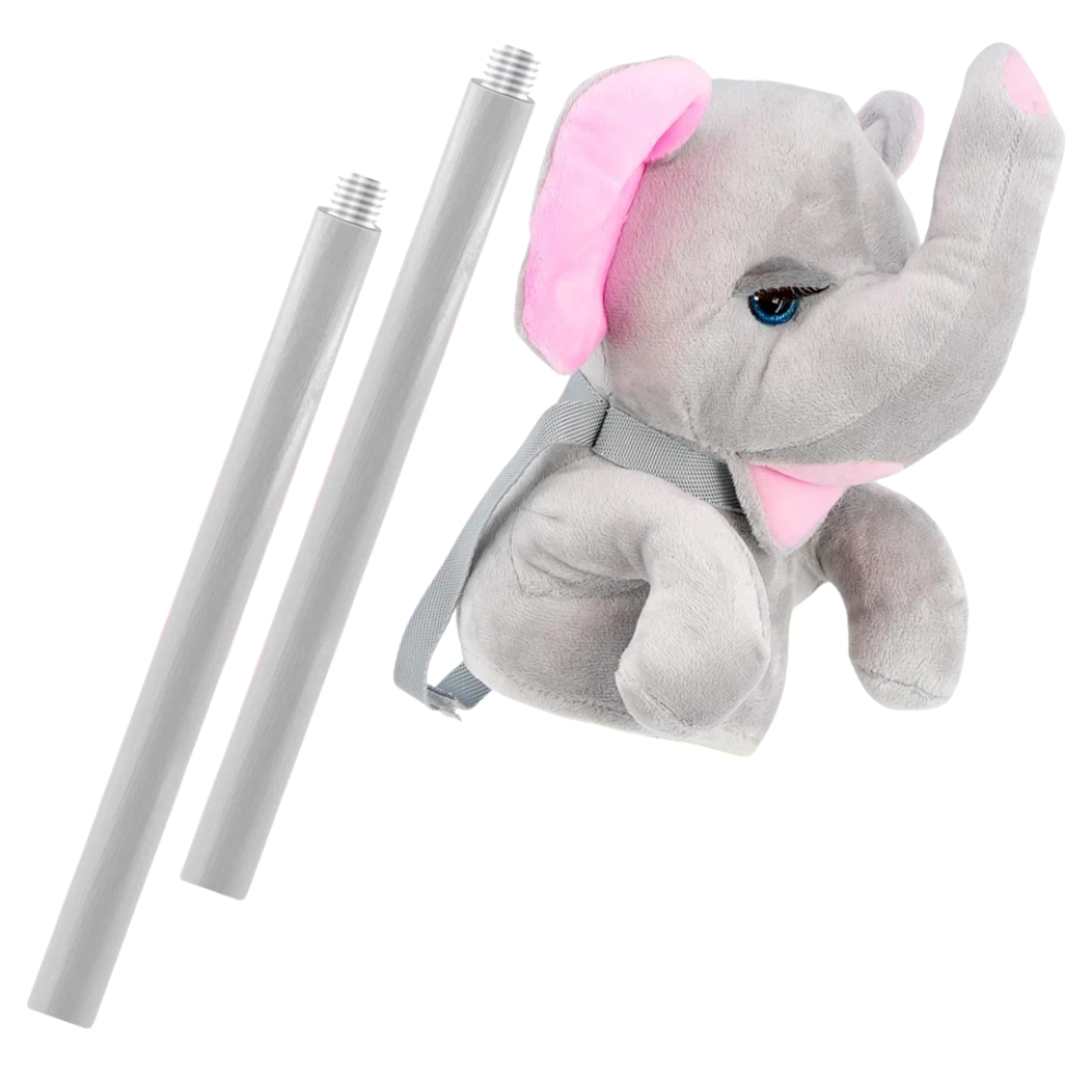 Kids Elephant Hobby Horse Toy with Sounds Children Ride-On Horse Toy for Girls & Boys