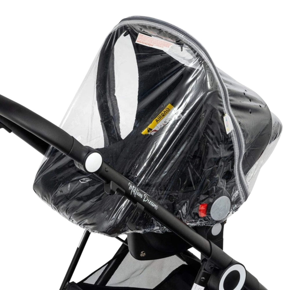 Universal Newborn Deluxe Car Seat Rain Cover Fits All Models Baby Weather Protection Cover