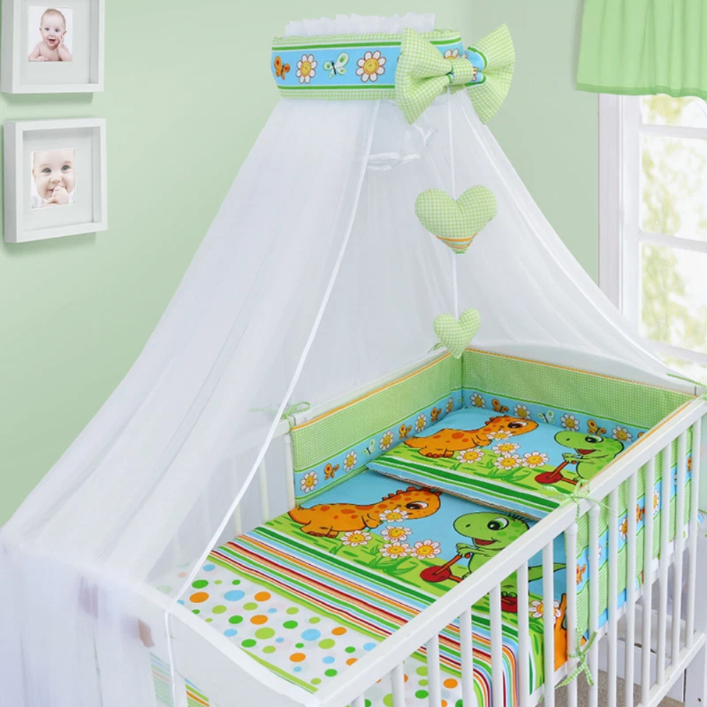 Baby Nursery Canopy Drape Mosquito Net with Holder Cot Crib Bed Canopy