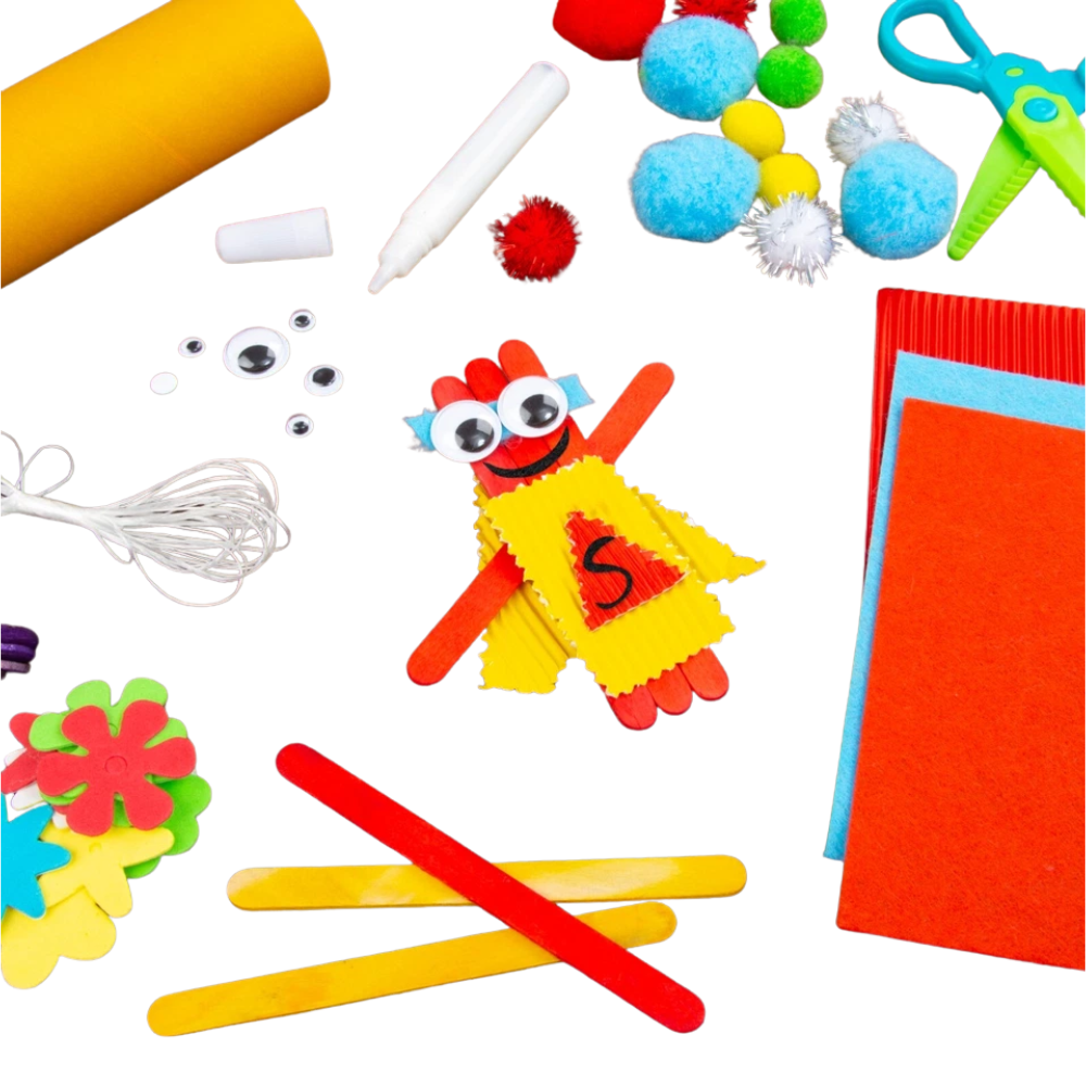 Giant Craft Kit for Kids Arts and Crafts Supplies Set Creative Activity Craft Box Fun
