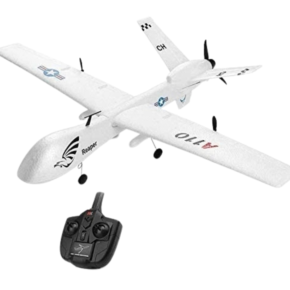 Rc Glider Plane Mq-9 Drone 2.4g Remote Control Airplane 6-Axis Gyro Kids Gift 14+