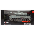 Big Heavy Battle Tank Remote Control Toy with Music Lights Sounds 27MHz RC Military Vehicle