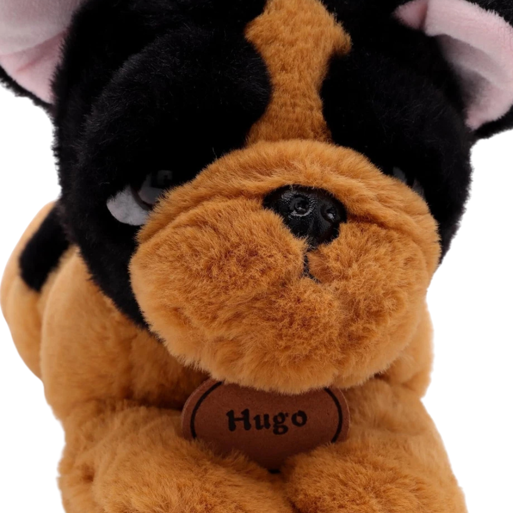 Toyland 25cm Hugo French Bulldog Soft Plush Toy Lying Down Puppy Cuddly Dog