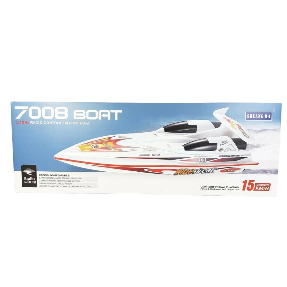 Rc Racing Yacht Boat Twin Motor 2.4ghz 15kmh Remote Control Speed Boat Kids 10+