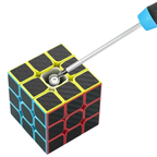 Speed Cube Puzzle Set with 3x3 Cube and Pyraminx Pyramid Carbon Fiber Sticker Design