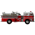 1971 Seagrave K-Type Pumper USA Fire Brigade Truck 1:64 Amercom Diecast Model