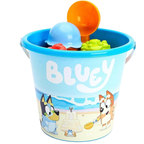 Toyland Bluey & Bingo 14 Piece Bucket Scoop Set with Ice Cream Cones Beach Toys