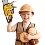 Kids Toy Chainsaw Battery Operated Outdoor Construction Pretend Play Lights Sounds