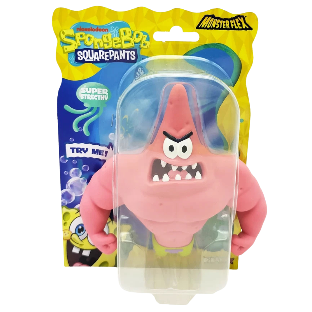 SpongeBob Monster Flex Super Stretchy Figure Choose Your Favourite Character Squishy & Flexible Fidget Toy for Kids