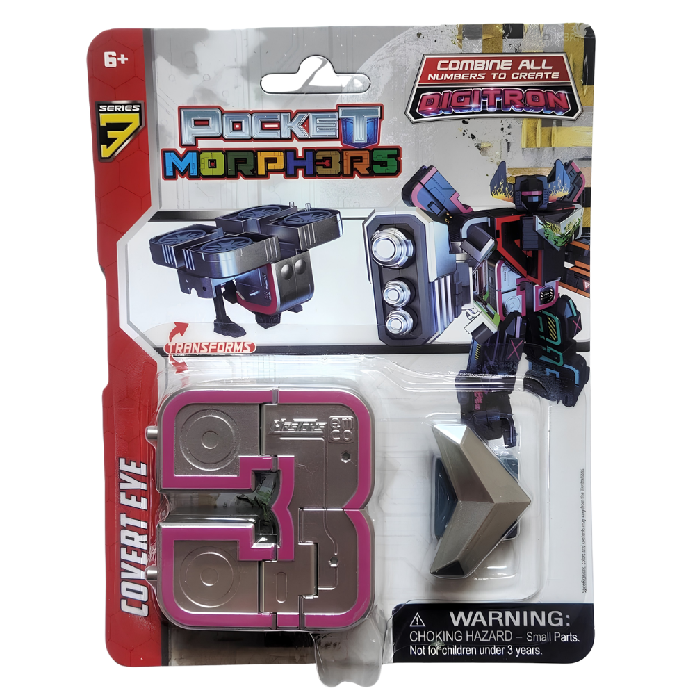 Pocket Morphers Series 3 Digitron Transforming Robot Figure Choose Number Collectible Toy