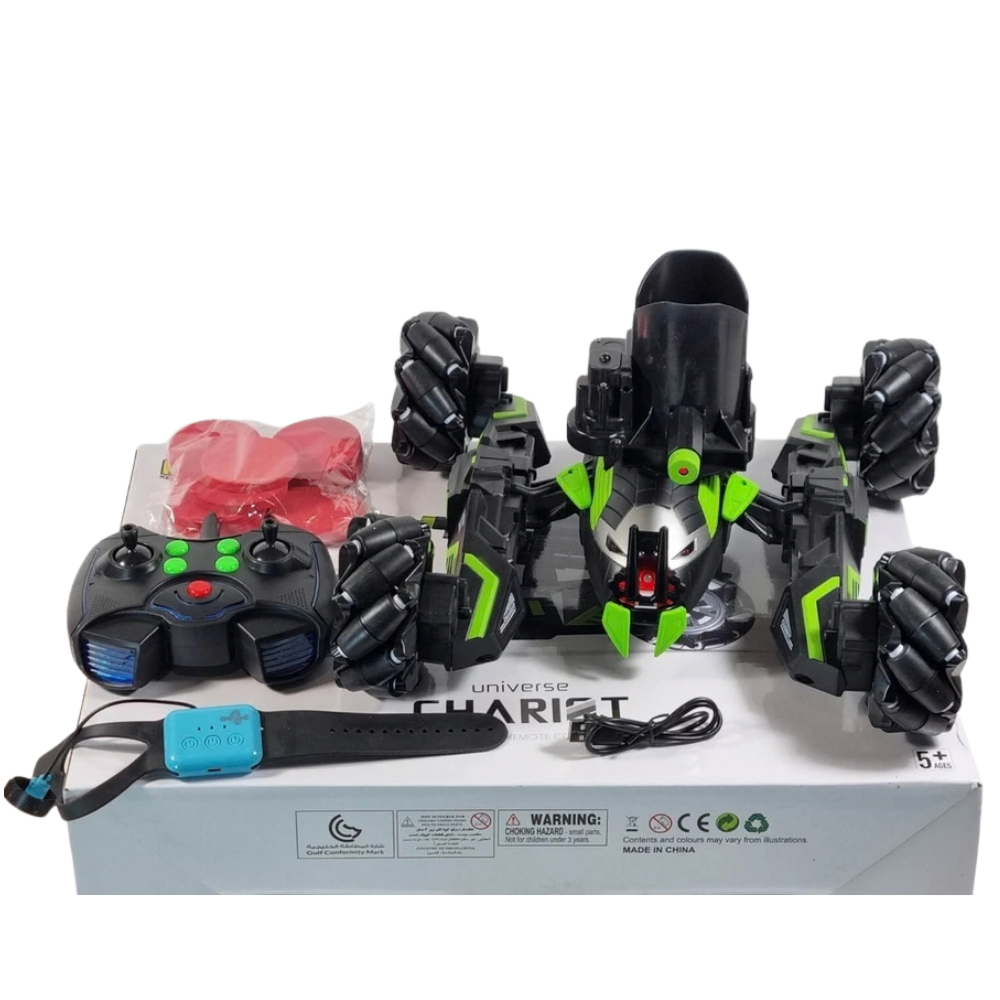 Remote Control Robot Spider Tank Rc Watch Control Disc Shooting 2.4ghz Kids Gift Age 8+ Uk