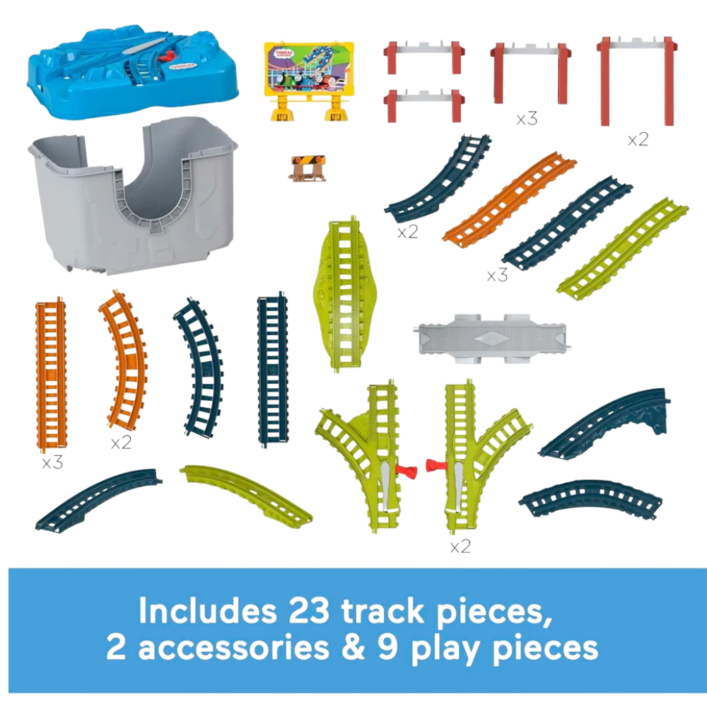 Thomas & Friends Connect and Build Track Bucket 48-Piece Railway Set Kids Ages 3+ New