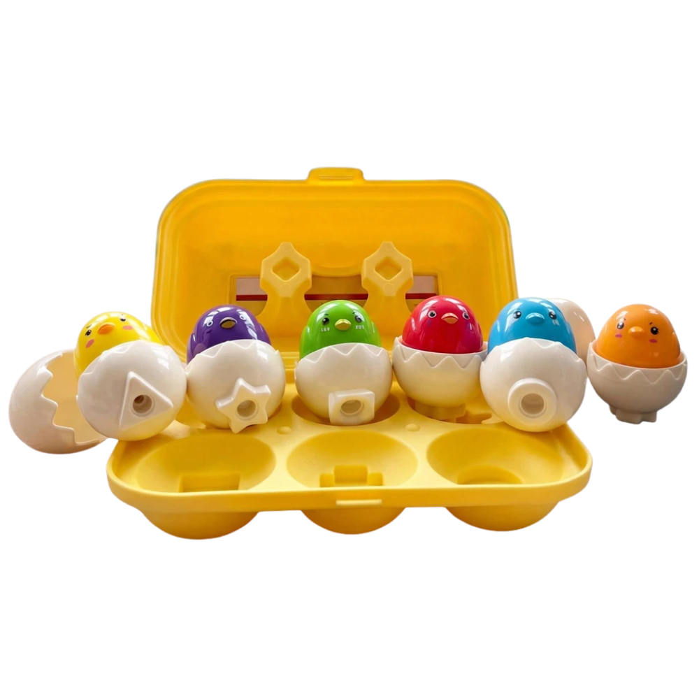 Matching Eggs Toy Shape Colour Sorter for Babies & Toddlers Educational Sensory Puzzle Game
