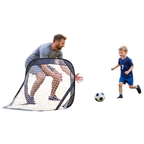 Set of 2 Pop Up Football Goals Kids Portable Indoor Outdoor Soccer Training Nets