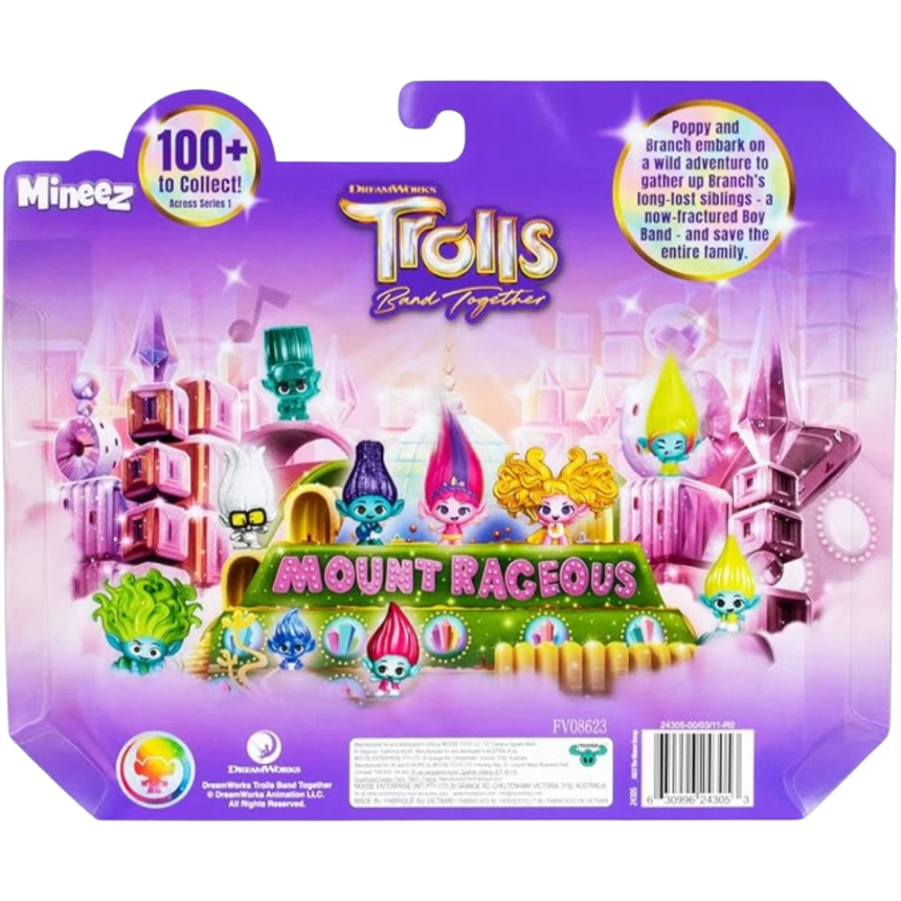 Trolls Band Together Mineez Series 1 Brozone Friends 11 Figure Collectible Toy Performance Pack