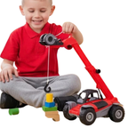 Toyland 1:16 Scale Telehandler Construction Vehicle with 3-in-1 Attachments 3+