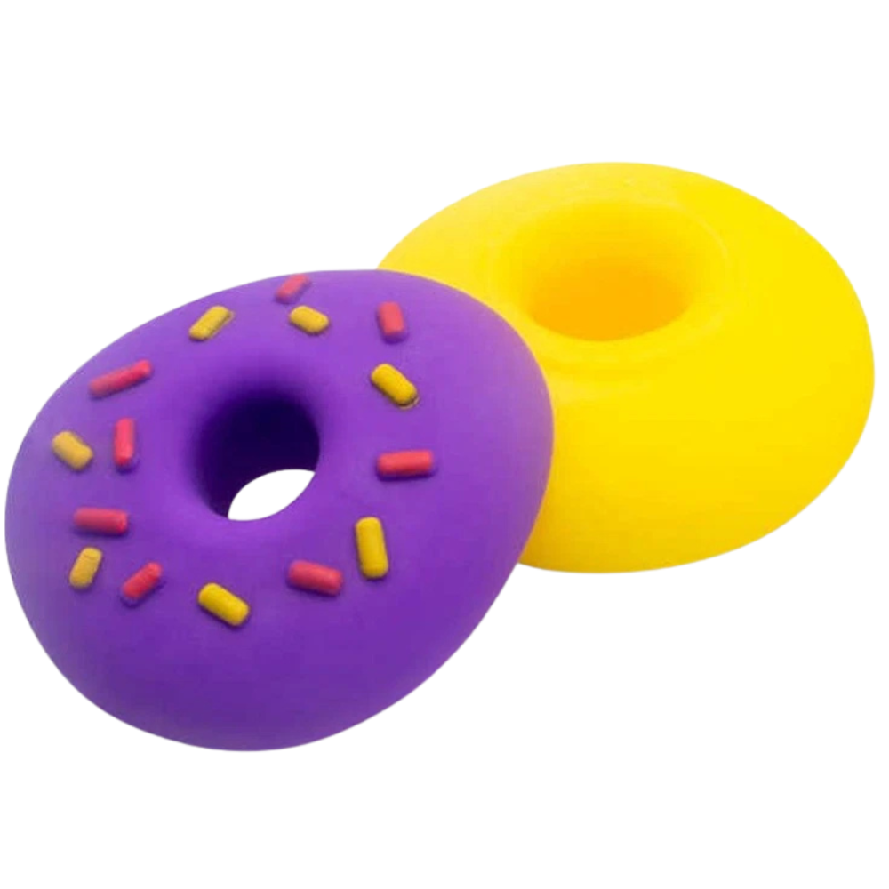 SCRUNCHEMS Donut Squishy Stress Ball Sensory Fidget Toy 8cm Random Colour