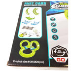 Glow in the Dark Stunt Loop Race Track Set 25 Pcs Rc Remote Control Car with Light Kids Toy 6+