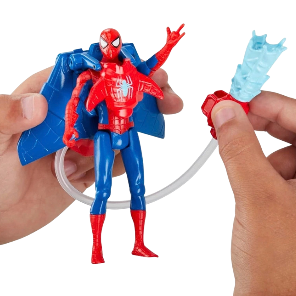 Marvel Spider-Man Web Splashers 4 Inch Action Figure Water Blaster Backpack Toy 4+