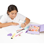 Abeec My Stationery Box Girls Notebook Set with Pens Pastel Highlighters Pencil Gift Set