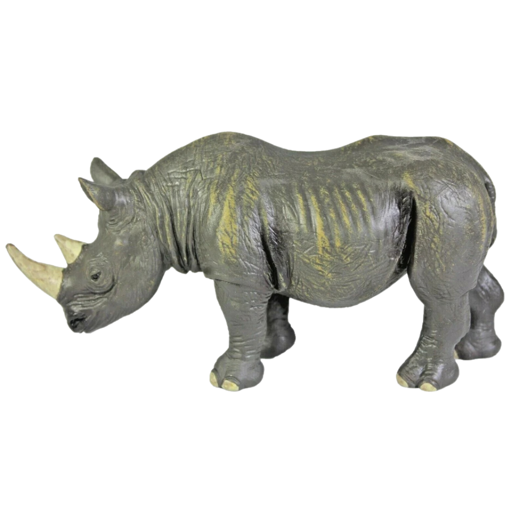 3 Pcs Dino Rhino Toys Styracosaurus Fighting Rhinos and Saichania Dinosaur Referee Play Set