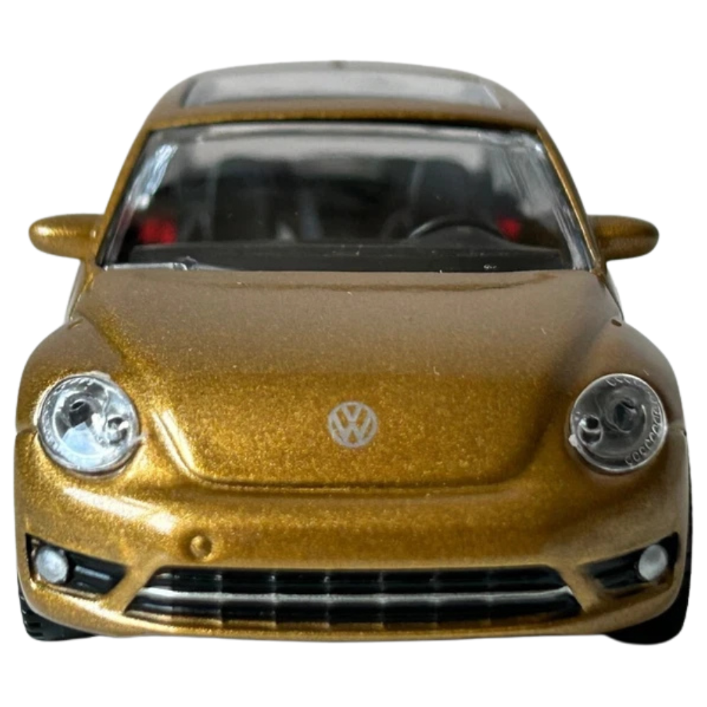 Rastar Volkswagen Beetle Gold Diecast Classic German Car Model Toy 1:43 Scale Collectible