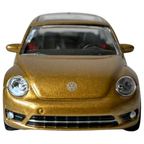 Rastar Volkswagen Beetle Gold Diecast Classic German Car Model Toy 1:43 Scale Collectible
