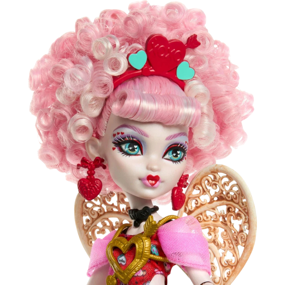 Monster High Scary Sweet Birthday Cupid Asteria Doll with Party Accessories Collectible Toy