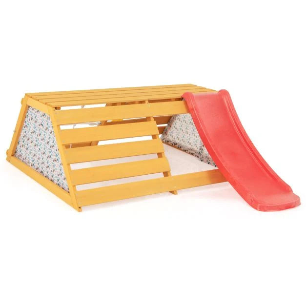 5-in-1 Kids Jungle Gym with Slide, Rock Wall, and Play Features