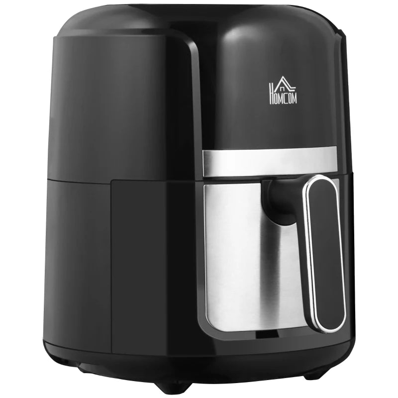 4L Air Fryer, 1300W, Digital Control, Adjustable Temp & Timer, Black