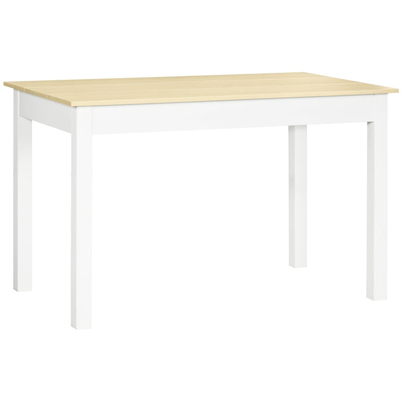 4-6 Seater Dining Table, Oak Look, Thick Legs, Modern Kitchen Table