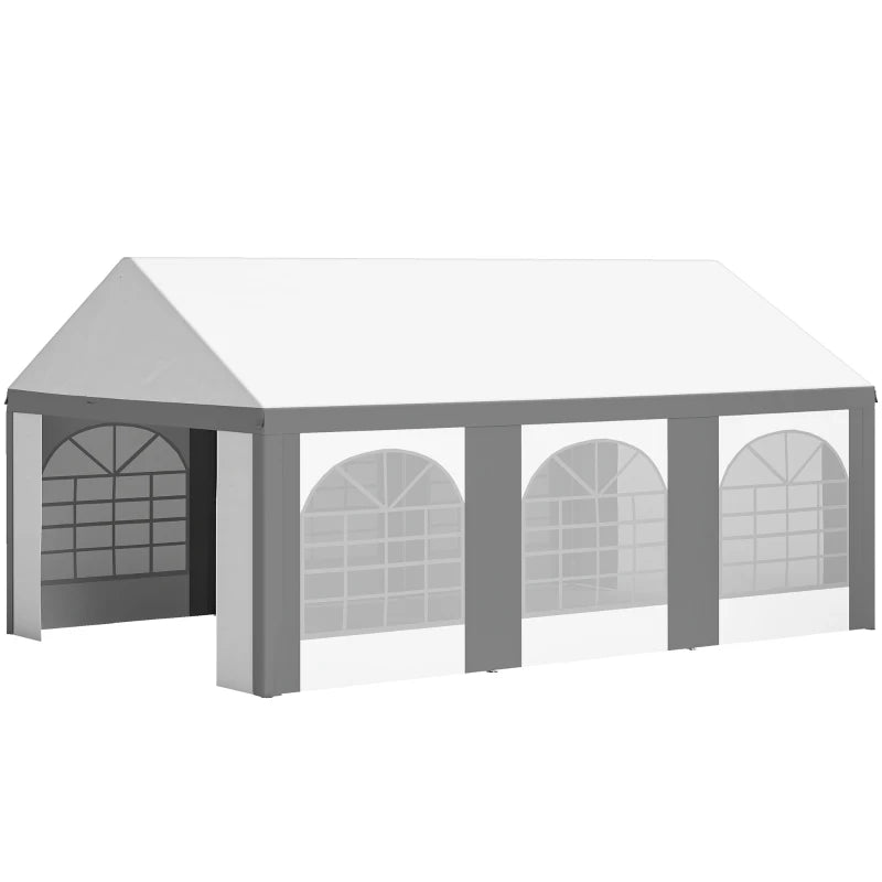 Durable Marquee Gazebo with Multiple Windows and Double Doors for Events 6x4M