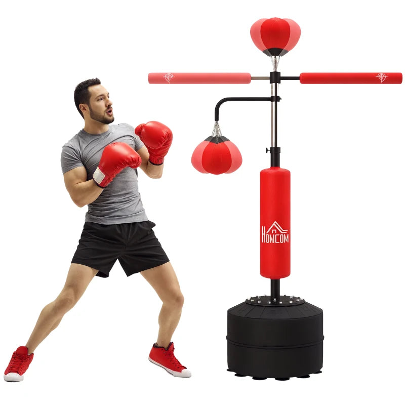 Boxing Trainer – Freestanding Bag with Reflex Bar & Dual Speed Balls