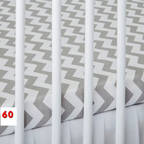 2 Pack 100% Cotton Fitted Sheets for Chicco Next2Me Bedside Crib 55 x 90 cm