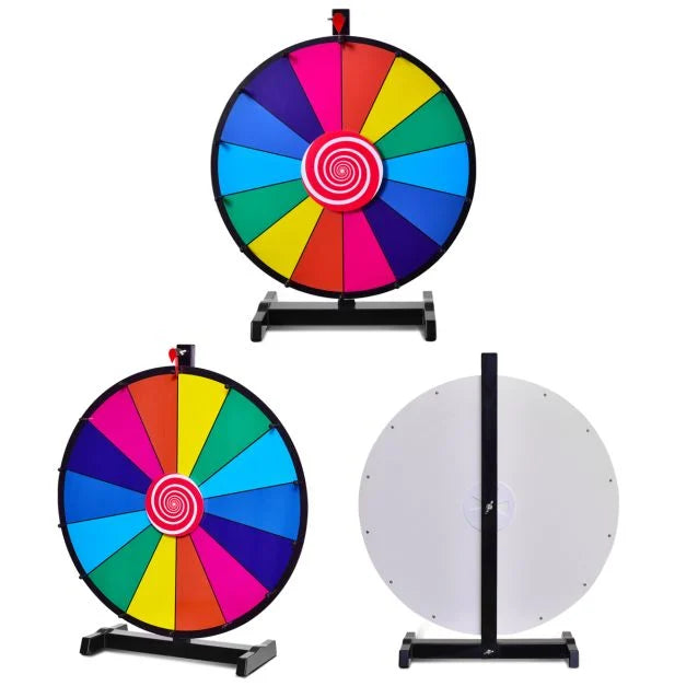 Tabletop 60cm Spinning Prize Wheel – Perfect for Games & Promotions