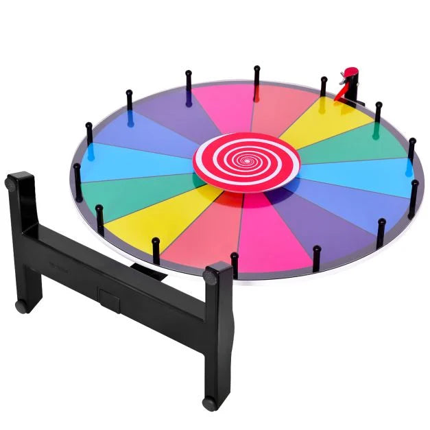 Tabletop 60cm Spinning Prize Wheel – Perfect for Games & Promotions