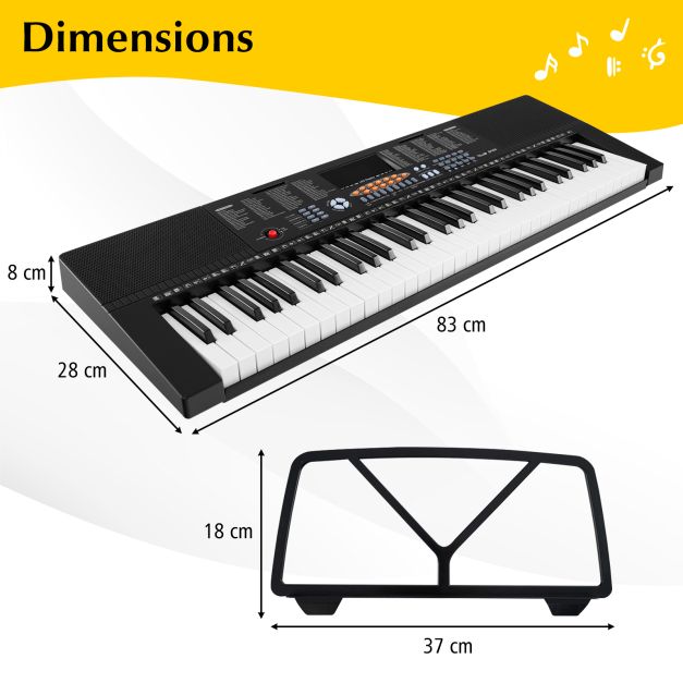 88-Key Foldable Full-Size Semi-Weighted Digital Piano Keyboard with MIDI Connectivity