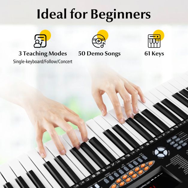 88-Key Foldable Full-Size Semi-Weighted Digital Piano Keyboard with MIDI Connectivity