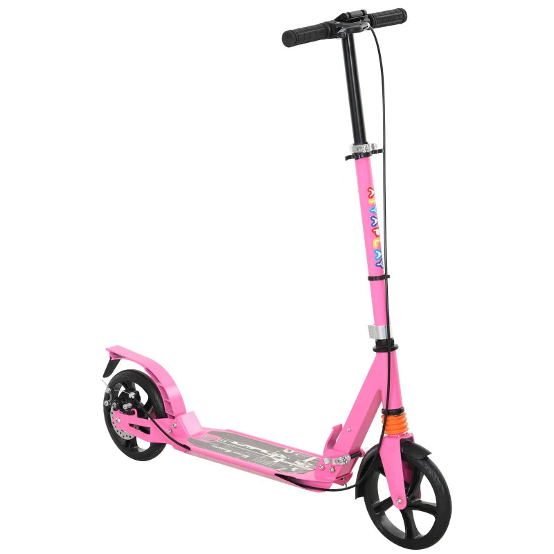 Pink Scooter for Kids with Adjustable Handlebar, Dual Brakes & Smooth ABEC-7 Wheels