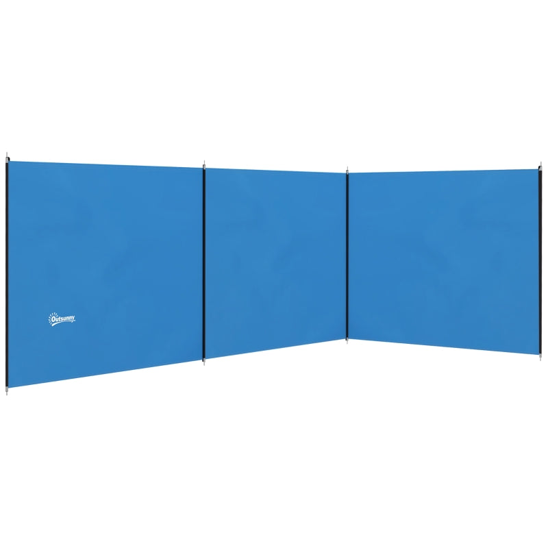 4-Pole Camping Windbreak – Blue Beach Privacy Shield
