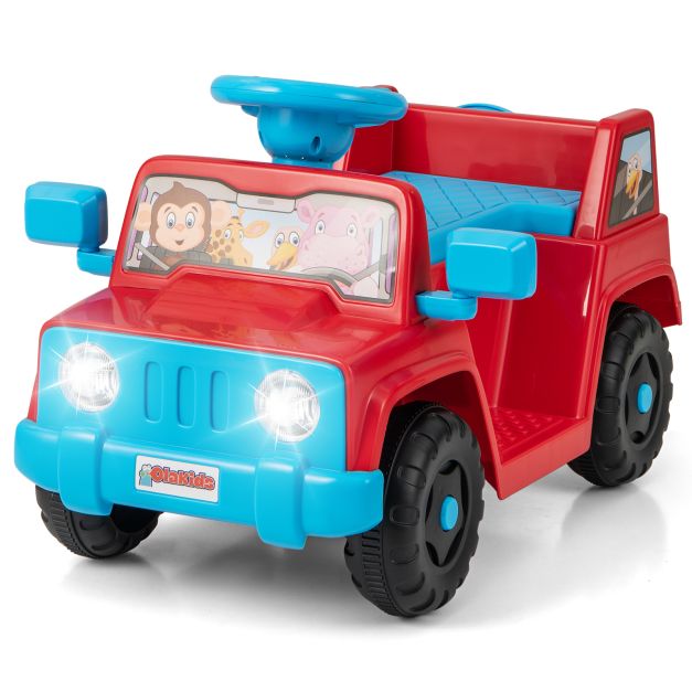 Kids 6V Ride-On Toy with One-Button Start & Sounds