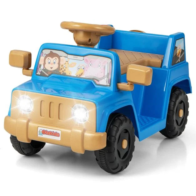 Kids 6V Ride-On Toy with One-Button Start & Sounds