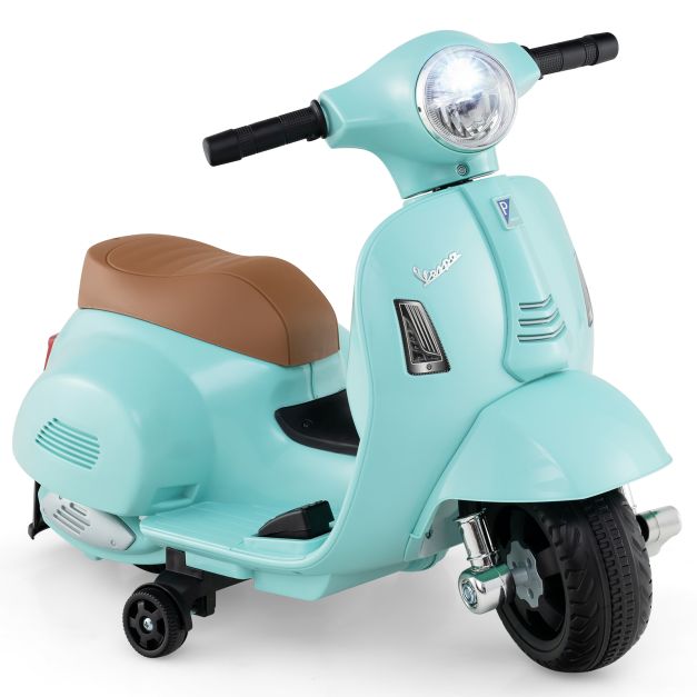 Kids Vespa 6V Ride-On Scooter with Lights