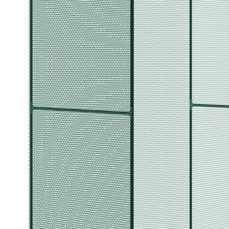 Compact Plant Cage with Protective Netting, Durable Garden Support, Green, 120x120cm